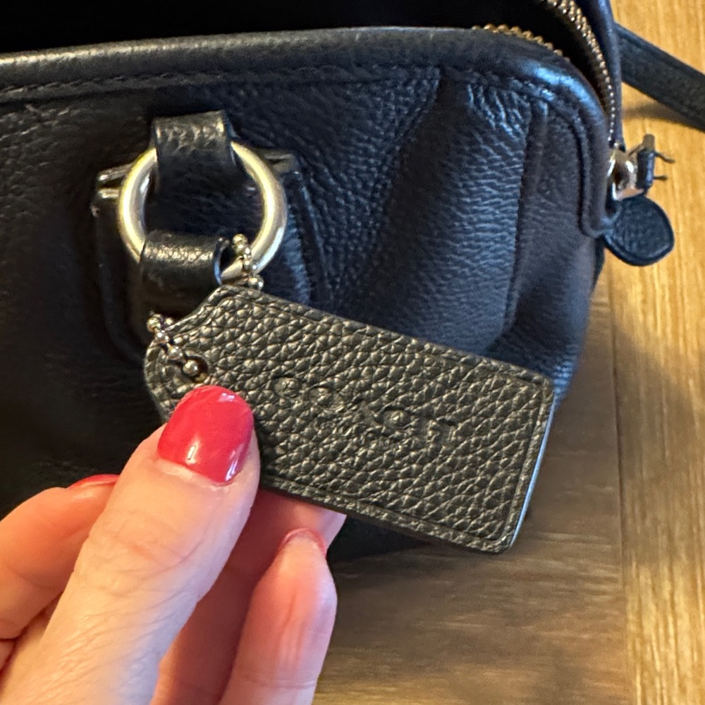 Coach Black Leather Satchel Bag - Picture 6 of 6